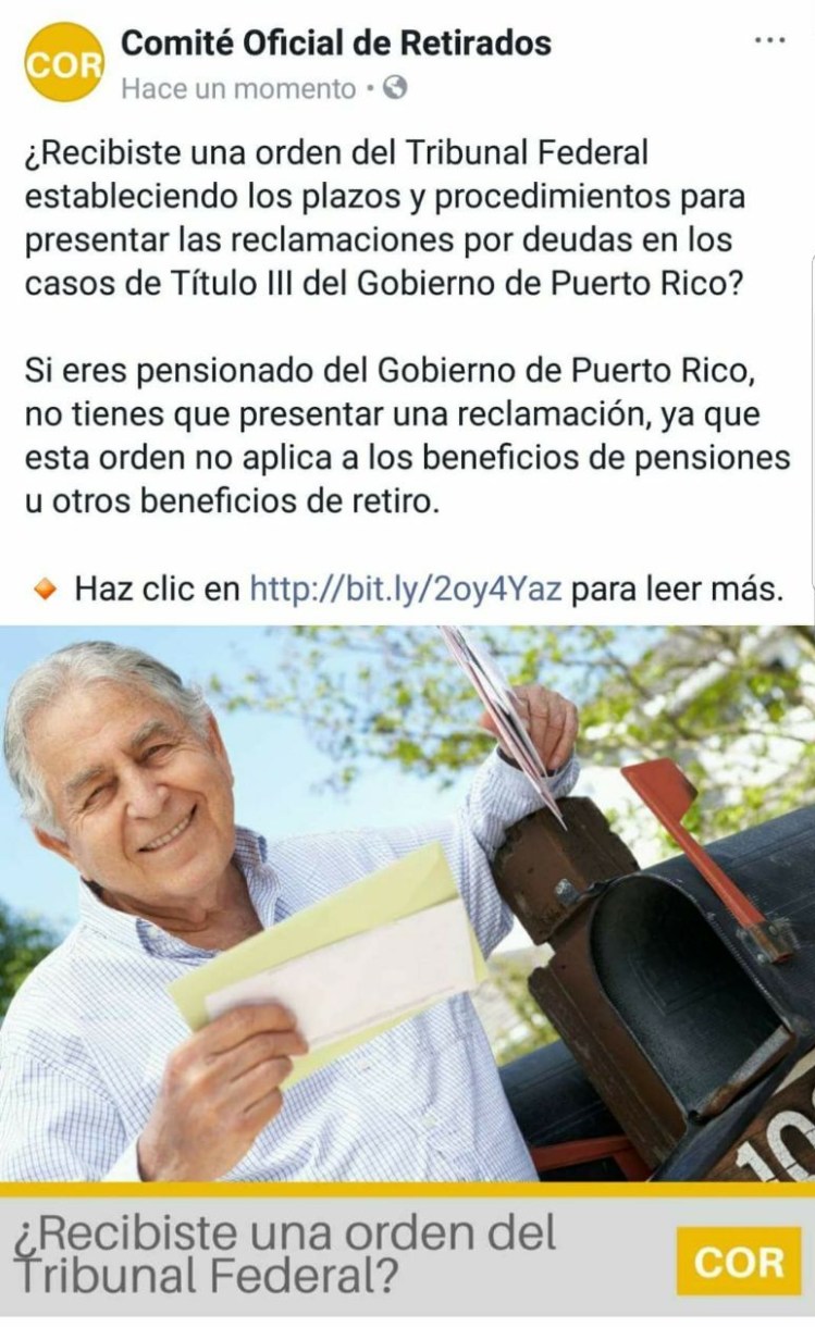 info comite oficial pensionados