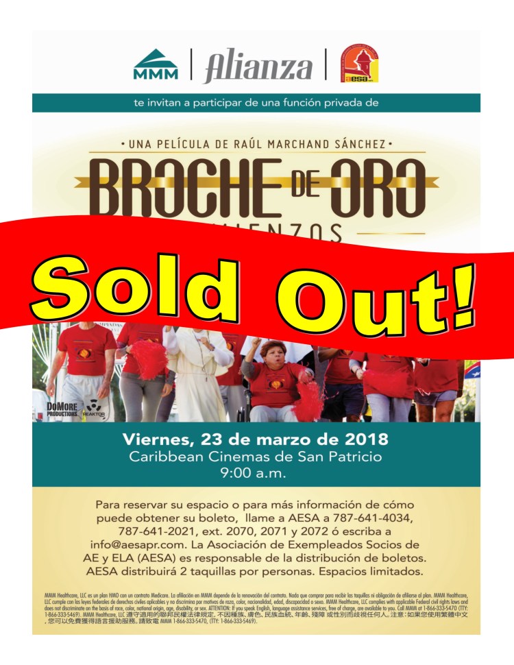 sold out broche de oro